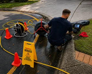 On-site drain inspection at a Chipping Norton property